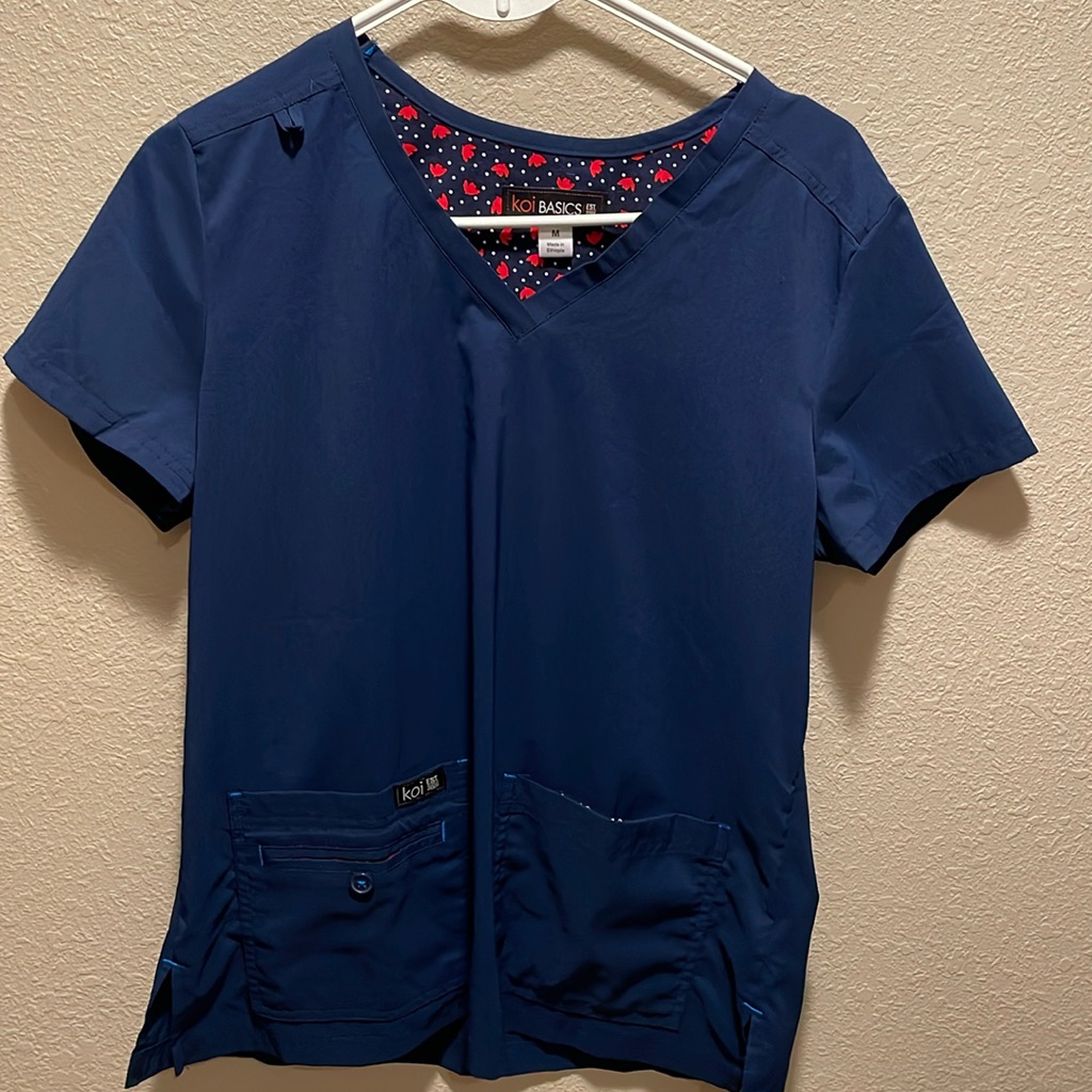 Koi Scrub Top